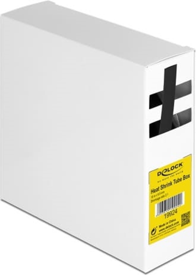 Picture of Delock Heat shrink tube box, Shrinkage ratio 2:1, 10 m x 9.5 mm black