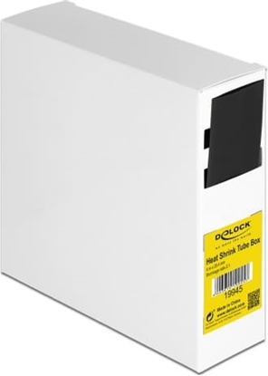 Picture of Delock Heat shrink tube box, Shrinkage ratio 2:1, 4 m x 25.4 mm black