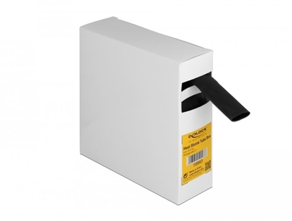 Picture of Delock Heat shrink tube Box, with inside adhesive, shrinkage ratio 3:1, 5 m x 19.1 mm black