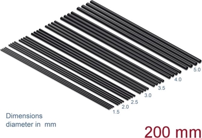 Picture of Delock Heat Shrink Tube Set 200 mm 28 pieces black