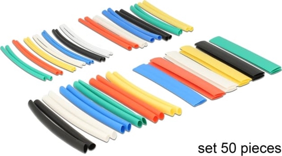Picture of Delock Heat shrink tube set 50 pieces assorted colours