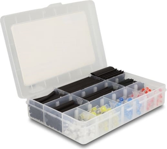 Изображение Delock Heat shrink tube with solder wire connector assortment box 308 pieces