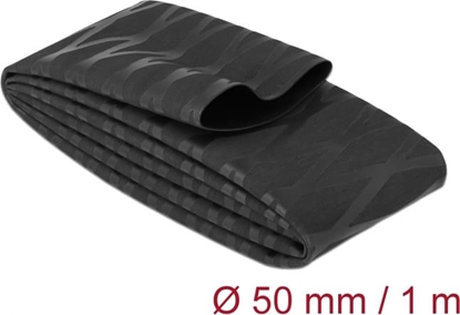 Picture of Delock Heat Shrink Tube X-pattern non-slip 1 m x 50 mm black