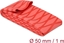 Изображение Delock Heat Shrink Tube X-pattern non-slip 1 m x 50 mm red
