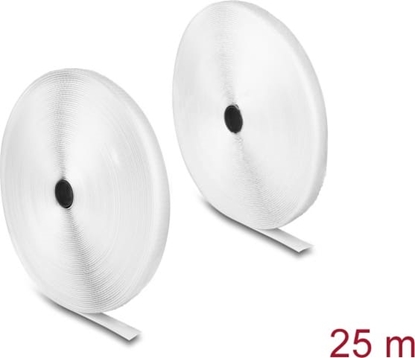 Picture of Delock Heavy-duty Hook-and-Loop tape L 25 m x W 20 mm white