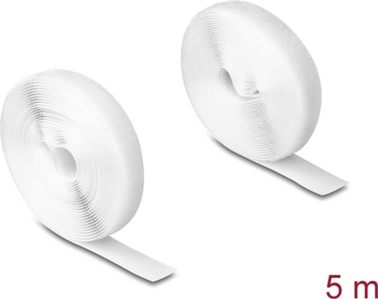 Picture of Delock Heavy-duty Hook-and-Loop tape L 5 m x W 20 mm white