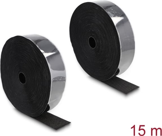Picture of Delock Heavy-duty Hook-and-Loop tape self-adhesive L 15 m x W 50 mm black