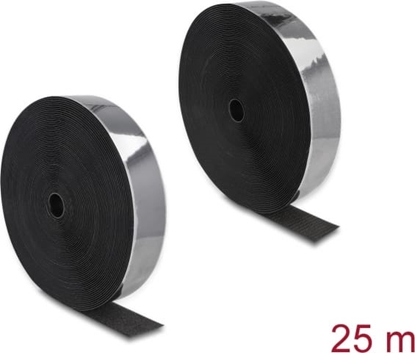 Picture of Delock Heavy-duty Hook-and-Loop tape self-adhesive L 25 m x W 50 mm black