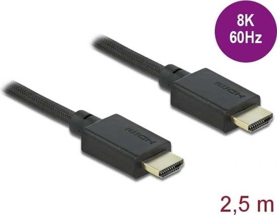 Picture of Delock High Speed HDMI Cable 48 Gbps 8K 60 Hz 2.5 m