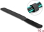 Picture of Delock Hook-and-loop cable tie L 180 x W 20 mm black 10 pieces