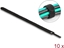 Attēls no Delock Hook-and-loop cable tie L 250 x W 12 mm black 10 pieces