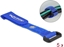 Изображение Delock Hook-and-loop cable tie with Loop and Fastening Eyelet L 150 x W 20 mm blue 5 pieces