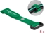 Изображение Delock Hook-and-loop cable tie with Loop and Fastening Eyelet L 150 x W 20 mm green 5 pieces