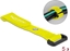 Изображение Delock Hook-and-loop cable tie with Loop and Fastening Eyelet L 150 x W 20 mm yellow 5 pieces