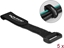 Изображение Delock Hook-and-loop cable tie with loop L 150 x W 20 mm black 5 pieces