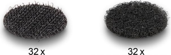 Picture of Delock Hook-and-loop dots, round, 64 pieces black