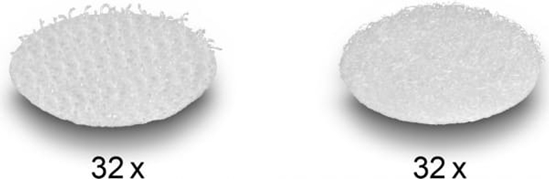 Picture of Delock Hook-and-loop dots, round, 64 pieces white