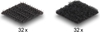 Изображение Delock Hook-and-loop dots, square, self-adhesive, 64 pieces black
