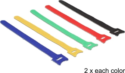 Picture of Delock Hook-and-loop fasteners coloured L 200 x W 12 mm 10 pieces