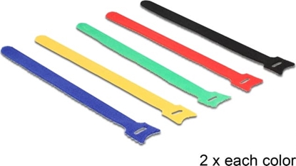 Picture of Delock Hook-and-loop fasteners coloured L 240 x W 12 mm 10 pieces