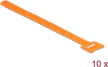 Picture of Delock Hook-and-loop fasteners L 200 mm x W 12 mm 10 pieces orange