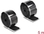 Attēls no Delock Hook-and-loop pad on roll self-adhesive 45 x 50 mm - length 5 m black