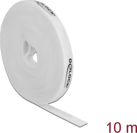 Picture of Delock Hook-and-loop tape on roll L 10 m x W 15 mm white