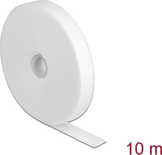 Picture of Delock Hook-and-loop tape on roll L 10 m x W 20 mm white