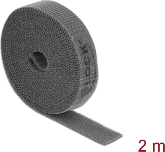 Picture of Delock Hook-and-loop tape on roll L 2 m x W 15 mm grey