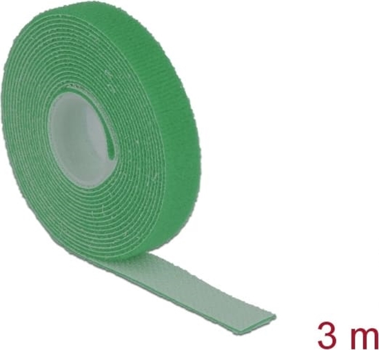 Picture of Delock Hook-and-loop tape on roll L 3 m x W 13 mm green