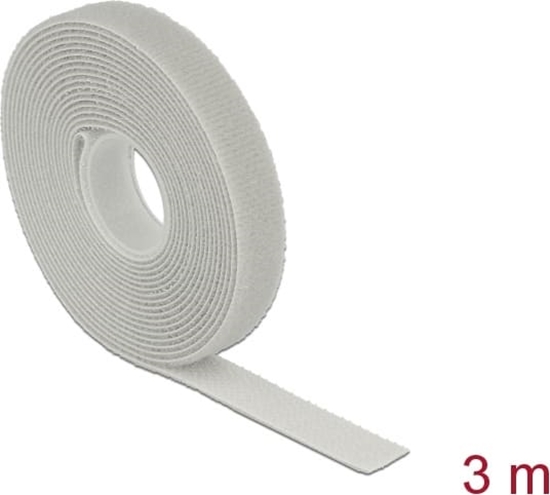 Picture of Delock Hook-and-loop tape on roll L 3 m x W 13 mm grey