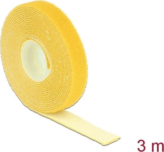Picture of Delock Hook-and-loop tape on roll L 3 m x W 13 mm yellow