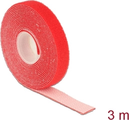 Picture of Delock Hook-and-loop tape on roll L 3 m x W 13 mm red