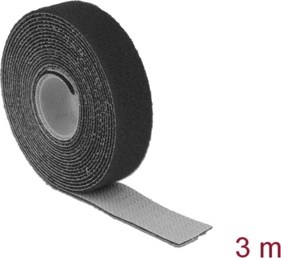 Picture of Delock Hook-and-loop tape on roll L 3 m x W 20 mm black