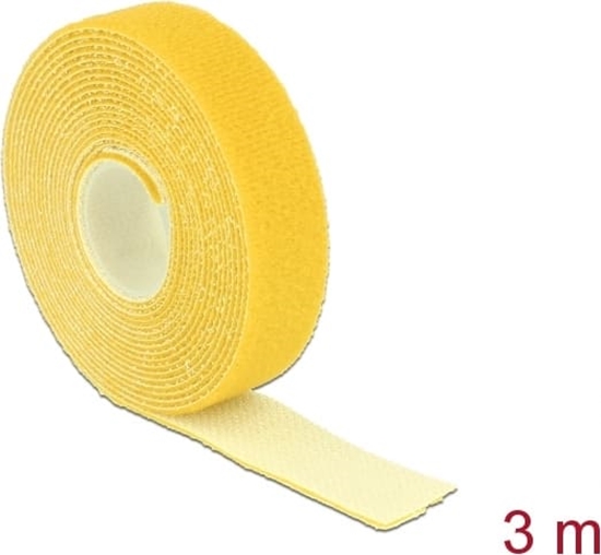 Picture of Delock Hook-and-loop tape on roll L 3 m x W 20 mm yellow