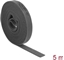 Attēls no Delock Hook-and-loop tape on roll L 5 m x W 15 mm grey