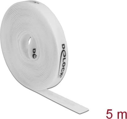 Picture of Delock Hook-and-loop tape on roll L 5 m x W 15 mm white