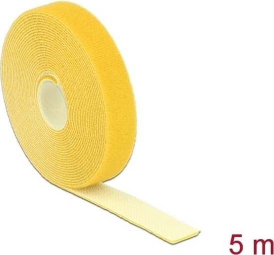 Picture of Delock Hook-and-loop tape on roll L 5 m x W 20 mm yellow