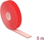 Изображение Delock Hook-and-loop tape on roll L 5 m x W 20 mm red