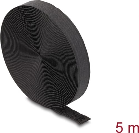 Picture of Delock Hook-and-Loop tape on roll with strap L 5 m x W 20 mm black