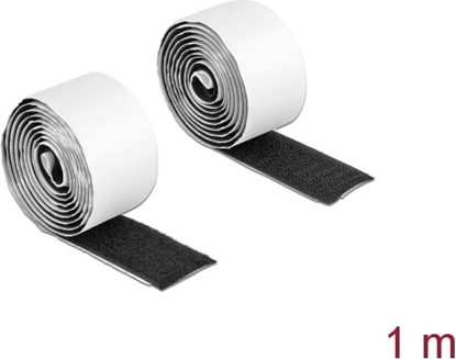 Picture of Delock Hook-and-loop tape self-adhesive L 1 m x W 25 mm black
