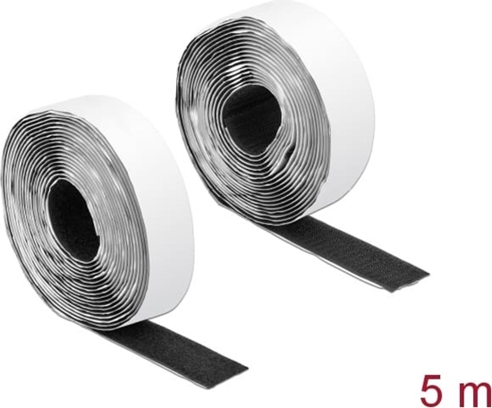 Picture of Delock Hook-and-loop tape self-adhesive L 5 m x W 25 mm black
