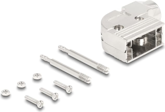 Picture of Delock Housing for D-Sub 9 pin male / female 90° angled