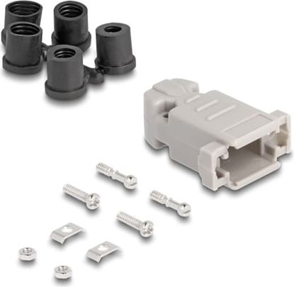Picture of Delock Housing for D-Sub 9 pin male / female with rubber seals