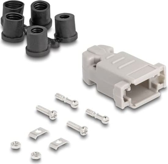 Picture of Delock Housing for D-Sub 9 pin male / female with rubber seals