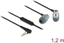 Picture of Delock In-Ear Headphones with 4 pin 3.5 mm Stereo jack plug, Microphone and Volume Control + Quick Mute Function for Smartphones and Tablets