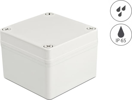 Picture of Delock Installation Housing IP65 waterproof 100 x 100 x 75 mm grey