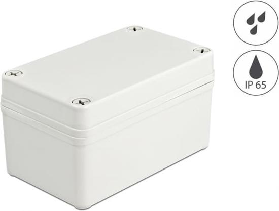 Picture of Delock Installation Housing IP65 waterproof 130 x 80 x 70 mm grey