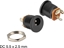 Attēls no Delock Installation socket DC 2.5 x 5.5 mm soldering version