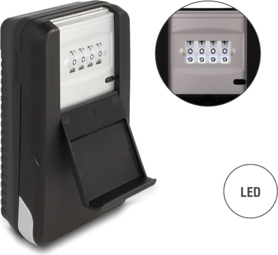 Picture of Delock Key Safe for storing keys with combination lock for wall mounting